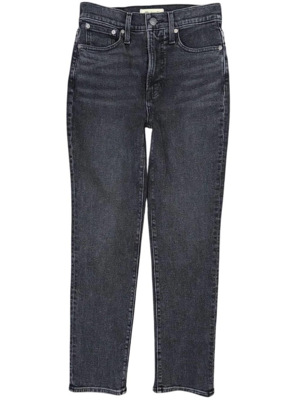Madewell The Perfect Vintage Jean Tapered Leg Black Gray Womens 25 High Rise 90s